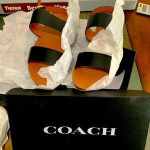 Brand new never worn Coach sandals